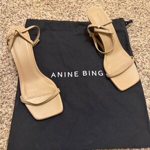 Anine Bing Invisible Sandals Butterscotch Size 40